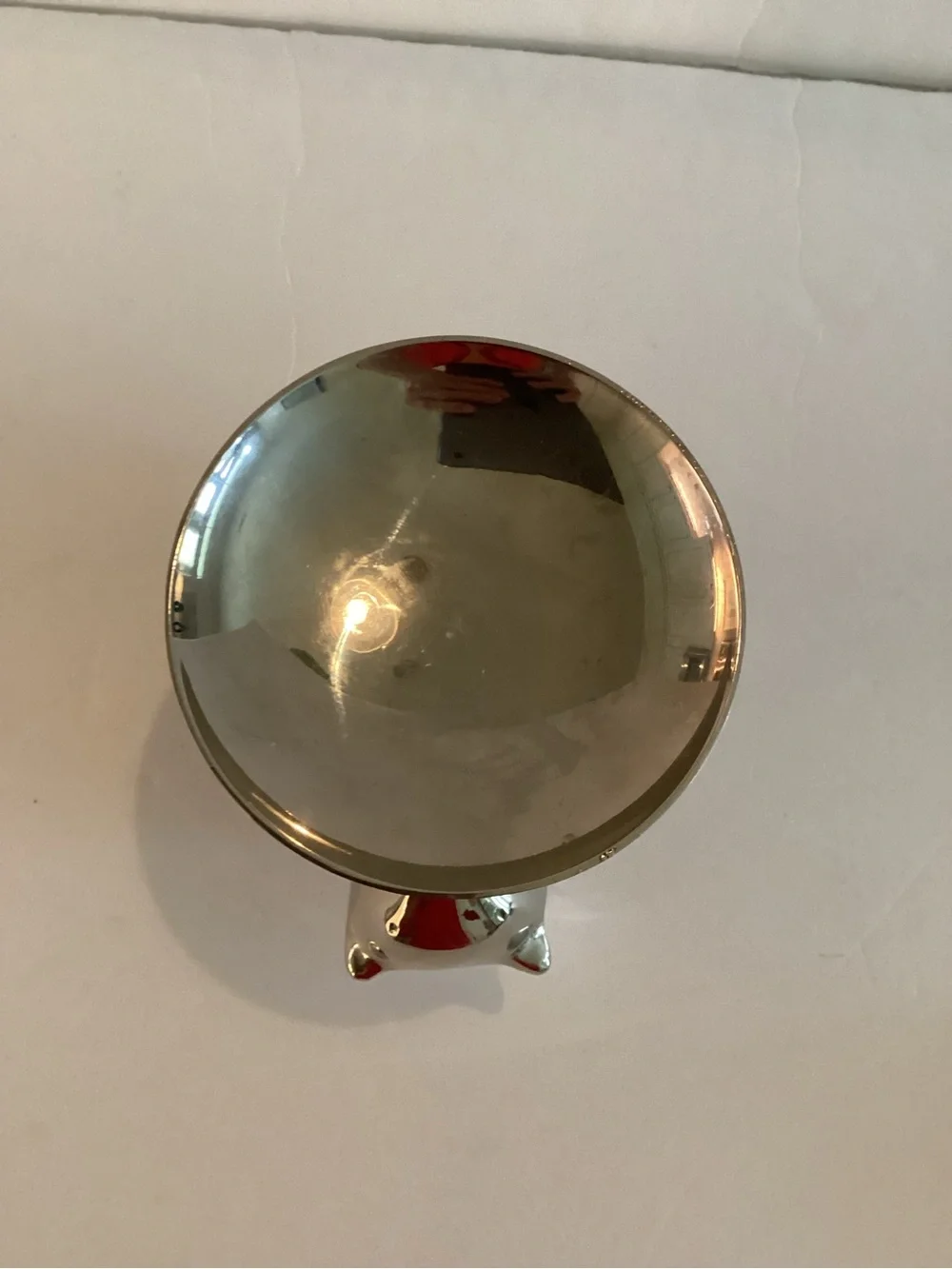 Vintage Restoration Hardware Polar Bear Candle Holder Silver Plate